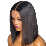 2*6 kim k bone straight short double drawn BOB human hai wig