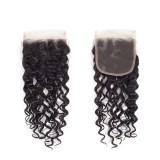 4*4 Water wave Closures Human Hair Handmade