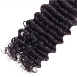 Human Hair Deep Wave 4*4  Frontal Closure Transparent Lace