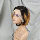 Color Pixie Cut Wig Short Bob Wigs Straight Human Hair Wigs