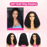 pixie curly human hair wig 12A real human hair wig 250 density pixie curly hair