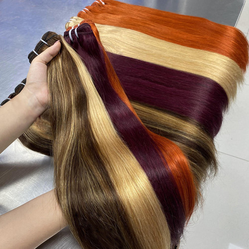 Manufacturer's in-stock wholesale of human hair wigs, bone straight hair extensions, and smooth hair bundles