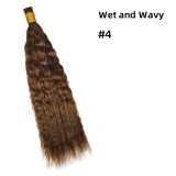 Real human hair wigs, hair bundles for women, wet and wavy human hair, real human hair, cross-border foreign trade