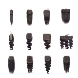 13*4Lace5*5lacehairpieceClosuremultiplesizes hairpiece in stock, natural curly hair