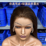 Human hair wigs 13*4 African head cover for women, full head cover, human hair wigs for cross-border export