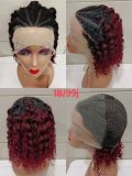 Braided Human Hair Wig 13x4 Lace Front Wigs Curly BOB