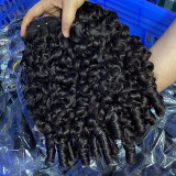 Real human hair wigs, French curly bundles, cross-border women's wigs, hair wigs