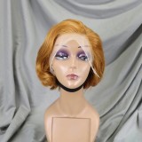 Hot Sale 13*4Pixie Bob Wig 180% density Brazilian human hair