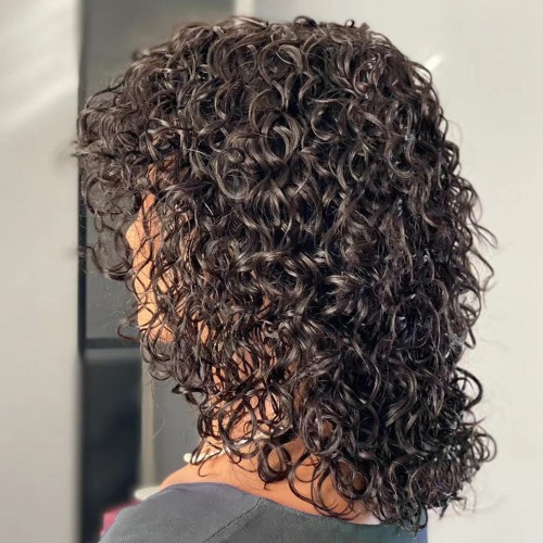 Water Wave Short Curly Human Hair Wigs