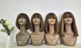 Human Hair Fringe Bob High Quality Full Density Bangs Wig