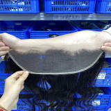 Real human hair wig 13*4 Swiss transparent lace closure human hair wig