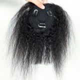 Kinky straight Topper Human Hair Real Hair Hairpiece for the Top of the Head Cross-Border
