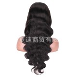 13*4 lace human hair wig wholesale natural black big wavy wig hot-selling in European and American foreign trade BODY