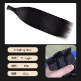 European and American cross-border wigs, loose human hair strands, bulk human hair, real human hair strands