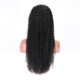 13*4 180% density human hair front lace wig jerry curly long curly hair
