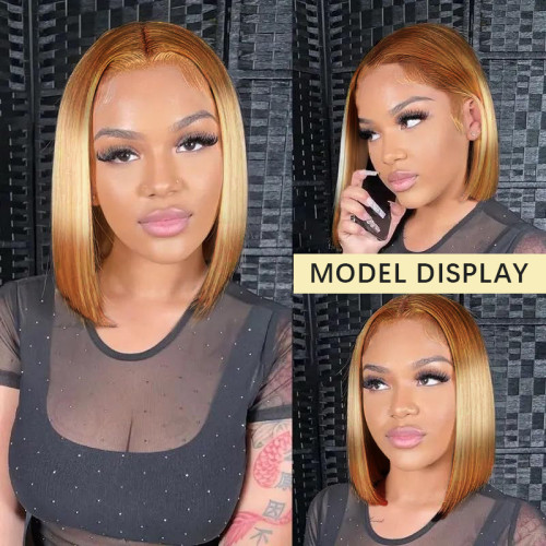Frontal lace wig human hair wigs cross-border bob real human hair full head wig Xuchang short hair