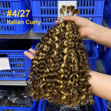 Italian curly boho braids human hair color bundles