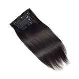 8A real human hair lace clip hair extensions 7-piece set in stock for wholesale