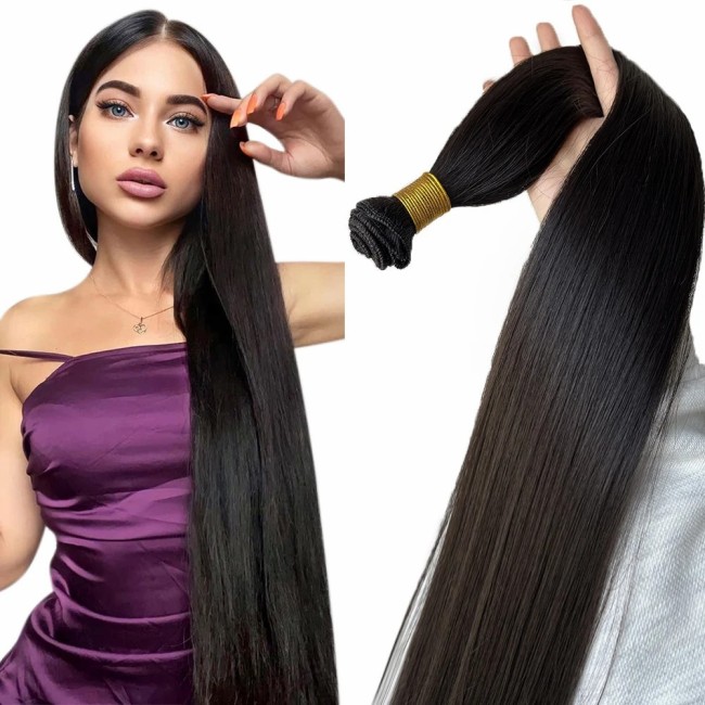 100% Human Hair Straight Bundles 100g Brazilian Human Hair Weave