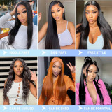 12A Straight Wigs Human Hair 180% Density, Real Hair Wigs for Black Women