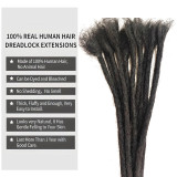Dreadlocks human hair wig, can be permed and dyed, universal natural-looking wig