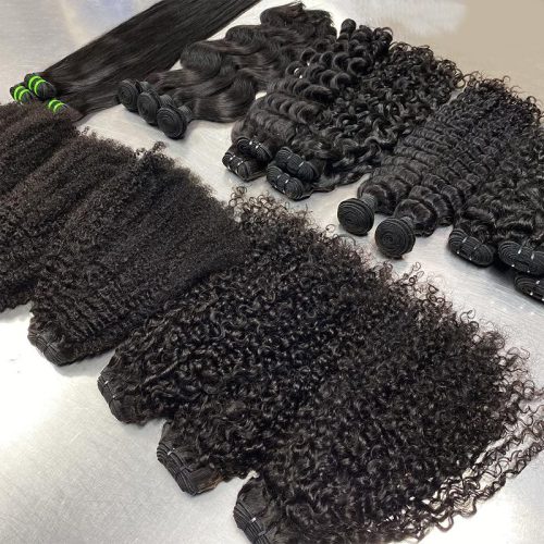 12a wig real human hair curtain for women, double drawn human hair bundles, European and American cross-border