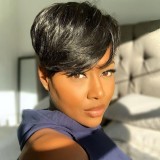 Brazilian Human hair Short Cut Wig Full density Wigs