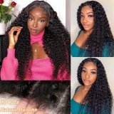 13*4 front lace foreign trade human hair wig, kinky curly long curly hair human hair wigs
