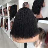 13*4 kinky curly human hair wig, curly hair, high density 300 density sdd