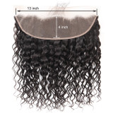 Brazilian Human Hair Water Wave Lace Frontal Closure13x4