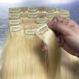 European and American cross-border human hair clip-in hair 6-piece set for women
