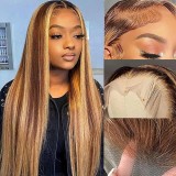 12A Human Hair Piano 4/27 Wig 13*4 Frontal 200%Density Wigs