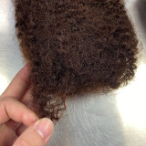 8-inch real human hair for making fluffy dreadlocks, wig accessories, afro kinky human bulk hair