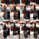 Human hair binding set super double drawn bundles SDD hair weft