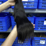 European and American cross-border wigs, real human hair, fish line hair extensions, hair bundles, seamless hair extensions for women, real human hair
