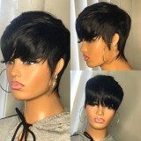 Brazilian Human hair Short Cut Wig Full density Wigs
