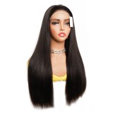 13A HD 5*5 glueless Straight Bob 300%density Bone Straight