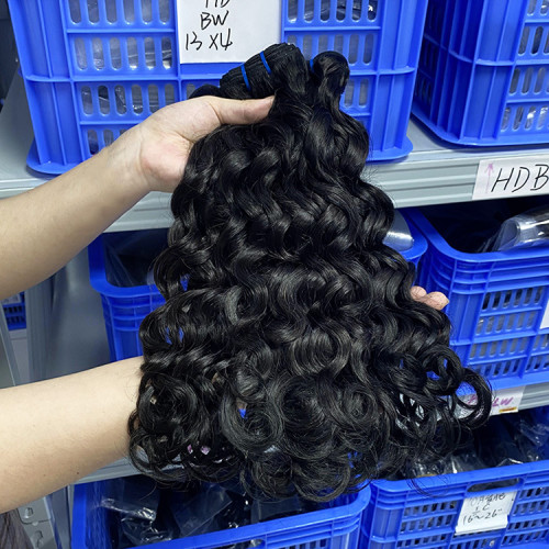 Customized wigs made from real human hair, Italian curly bundles, hair wefts, cross-border women's wigs
