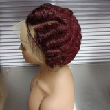 Hot Sale New Style Short Curly Wig 13*4 Frontal Big Lace Wig
