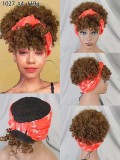 100% human hair Scarf stylwge Wig