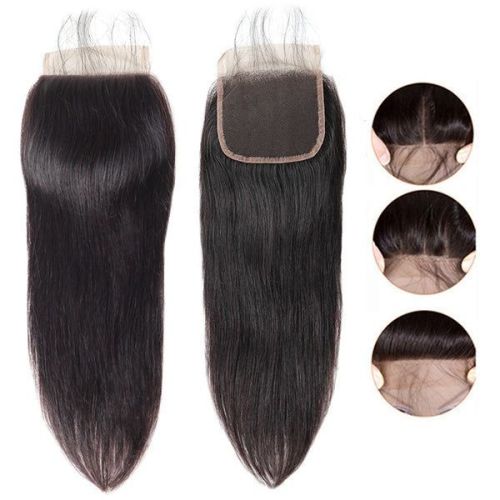 5*5 transparent medium brown transparent lace hairpiece, available in Xuchang, hot-selling in Europe and America