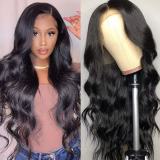 Full human hair 13*4 lace Body Wave wig headpiece for cross-border sales