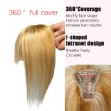 European and American wigs made from real human hair for women, 12P613 hair topper, top hairpiece, foreign trade cross-border wholesale