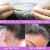 European and American wigs made of real human hair with 4x4 lace front, deep lace front wig, foreign trade cross-border wholesale