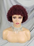 12A Brazilian Human Hair Short Curly Wig High quality Pixie