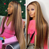 12A 13*4 lace wigs real human hair wigs 4/27#Long straight human hair