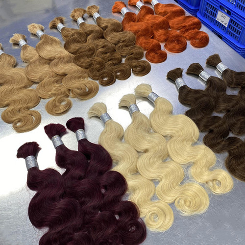 Human hair wigs, hair bundles, boho braids, body wave human hair, foreign trade wigs