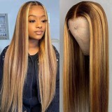 12A Human Hair Piano 4/27 Wig 13*4 Frontal 200%Density Wigs
