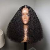 13*4 lace curly 300% density human hair wig super full real human hair
