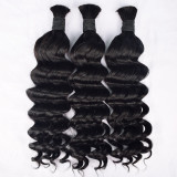 European and American cross-border dreadlock hair extensions, straight strands of real human hair, bulk human hair, full real hair wigs